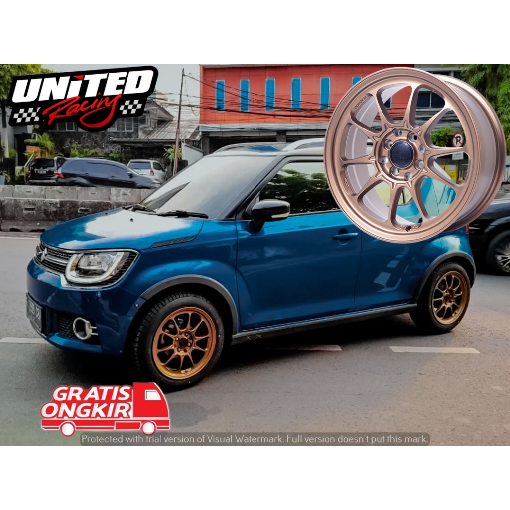 Jual VELG RACING SUZUKI IGNIS RING 15 BRONZE HSR DL PCD 4X100 4X114,3 ...