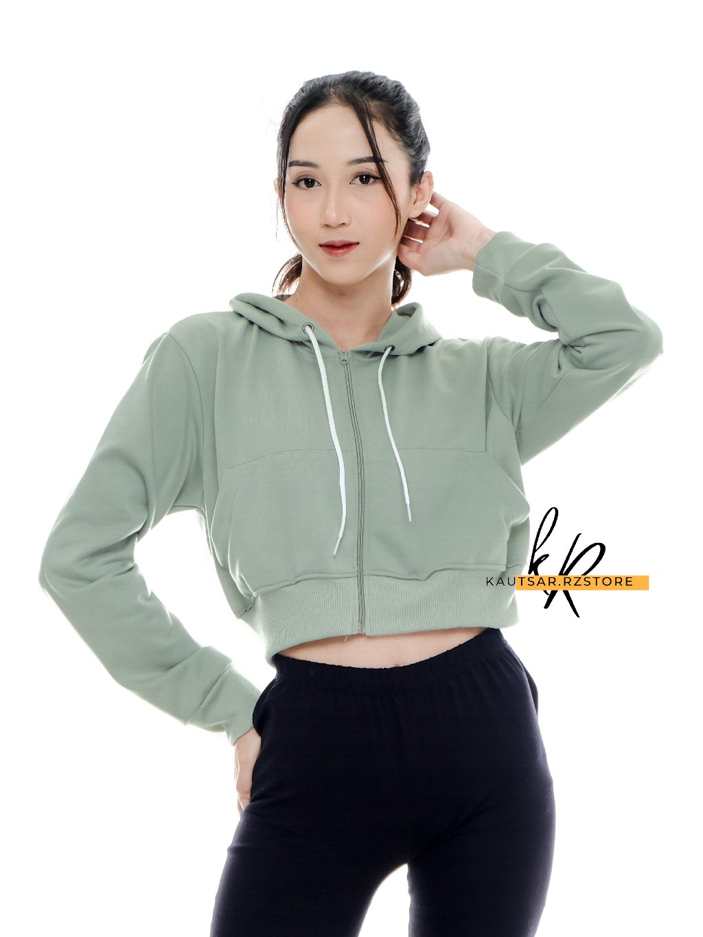 Jual Crop Hoodie Jacket Jaket Wanita Crop Shopee Indonesia