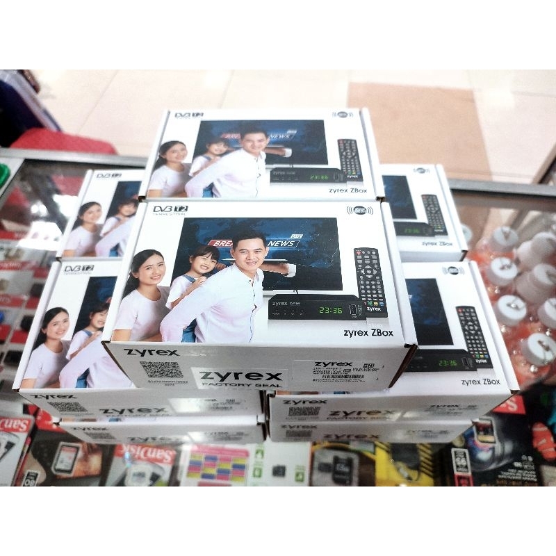 Jual STB ( Set Top Box ) Zyrex DVBT2 SIARAN TV DIGITAL DECODER