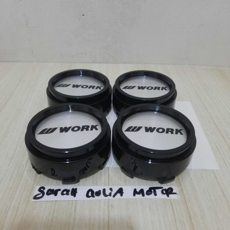 Jual Dop Roda Tutup Velg Racing Tabung Diameter 6,5cm Motif WORK Harga ...