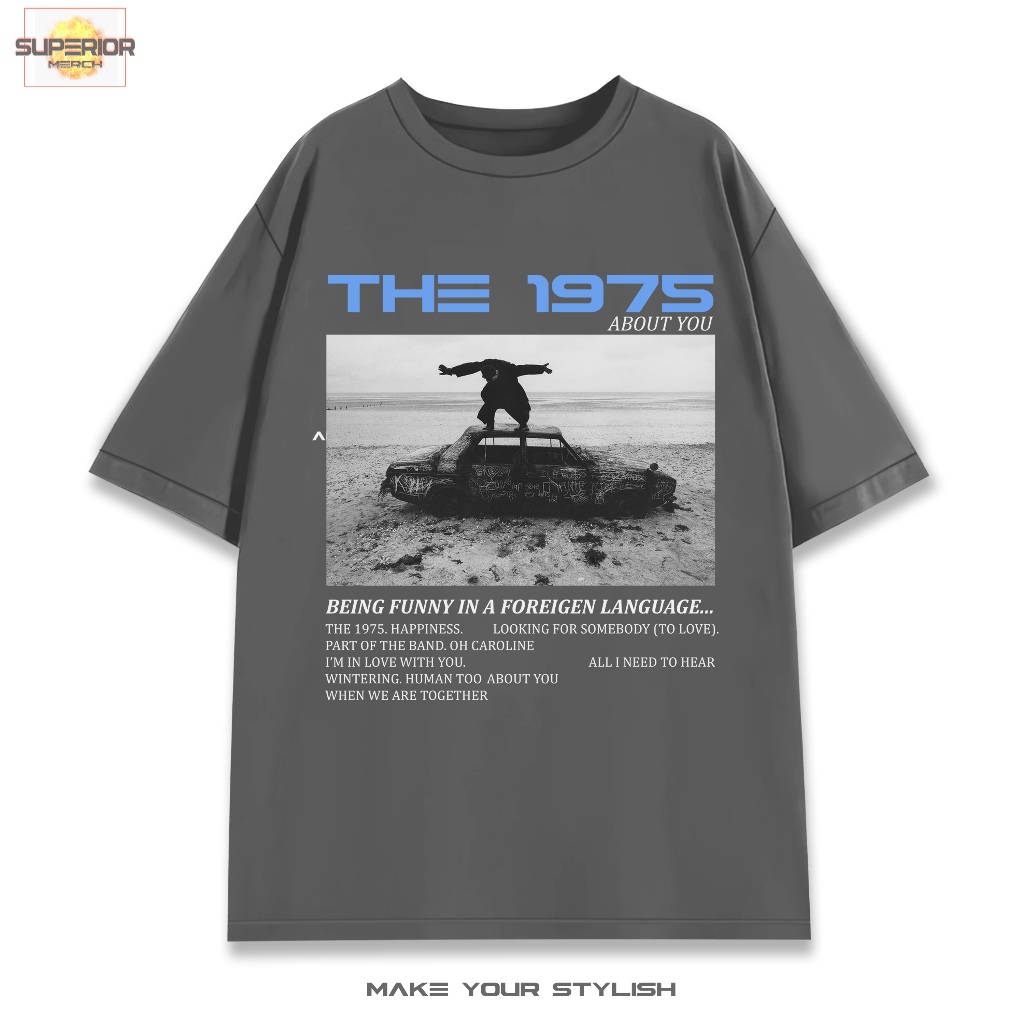 Kaos The 1975 About you Vintage Style t shirt oversize tee