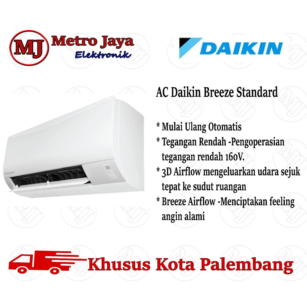 Jual Ac Daikin Pk Stp Av Ac Split Breeze Standard Shopee Indonesia