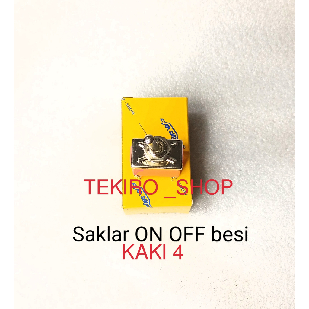 Jual Toggle Switch 4 Kaki 15A ON-OFF 250VAC | Shopee Indonesia