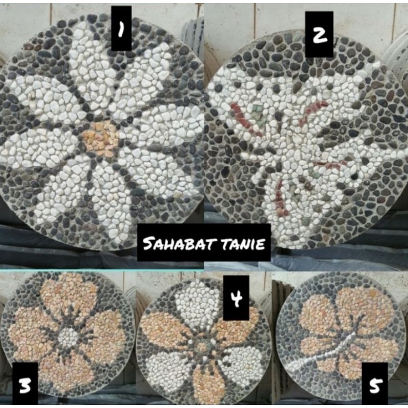 Jual steping stoone motif bulat - batu pijakan taman | Shopee Indonesia