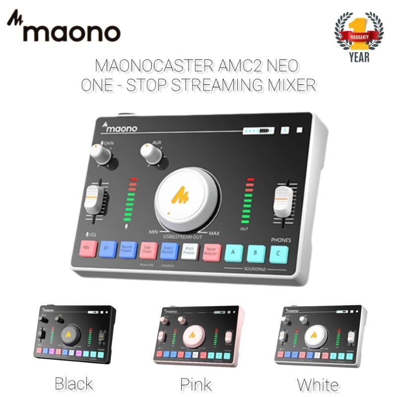 Jual Maono Amc Neo Professional Sound Card Audio Interface One Stop Mixer For Podcast Live