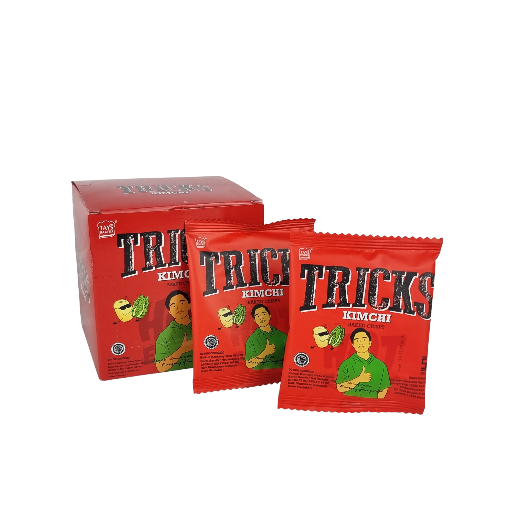 Jual Tricks Biskuit Kentang Potato Baked Chips - Netto 10 pc x 20gr ...