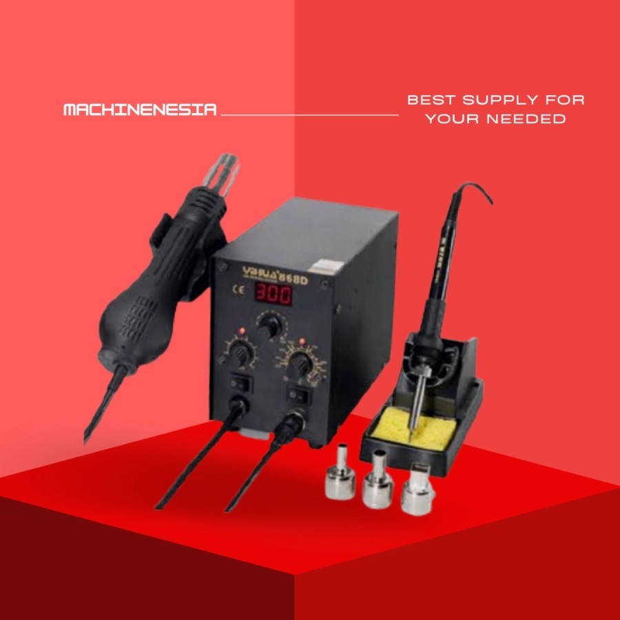 Jual SOLDER STATION + BLOWER UAP HP 2 IN 1 ORI YIHUA 868D / SOLDER UAP