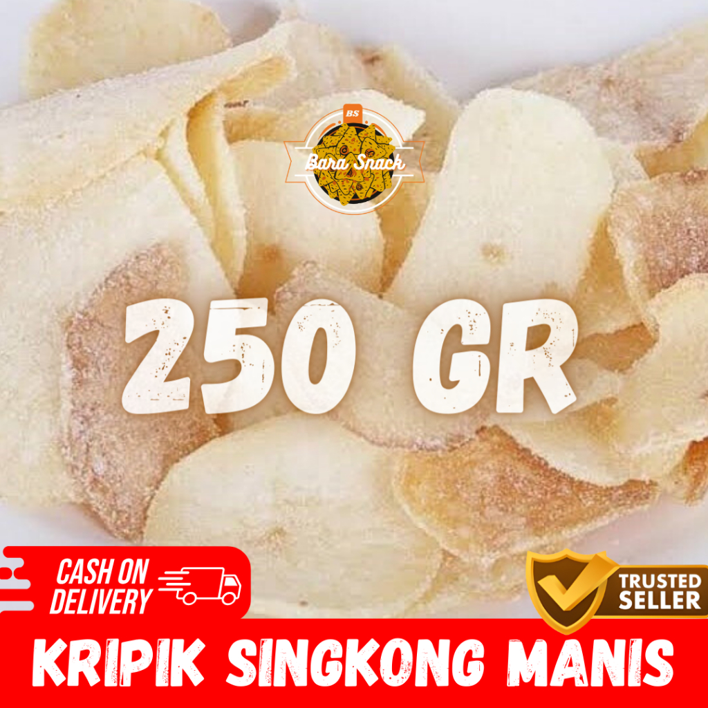 Jual [ 250gr ] Keripik Singkong Manis Keripik Ketela Cap Singa Mas