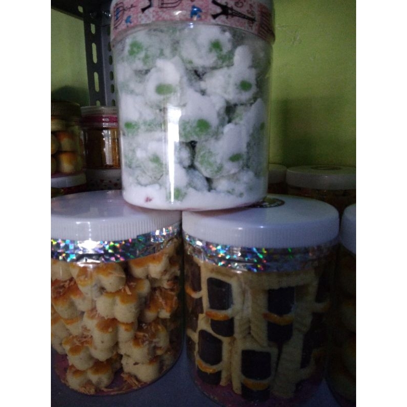 Jual paket hemat 3 toples bebas pilih variant kue(600 ml) | Shopee ...