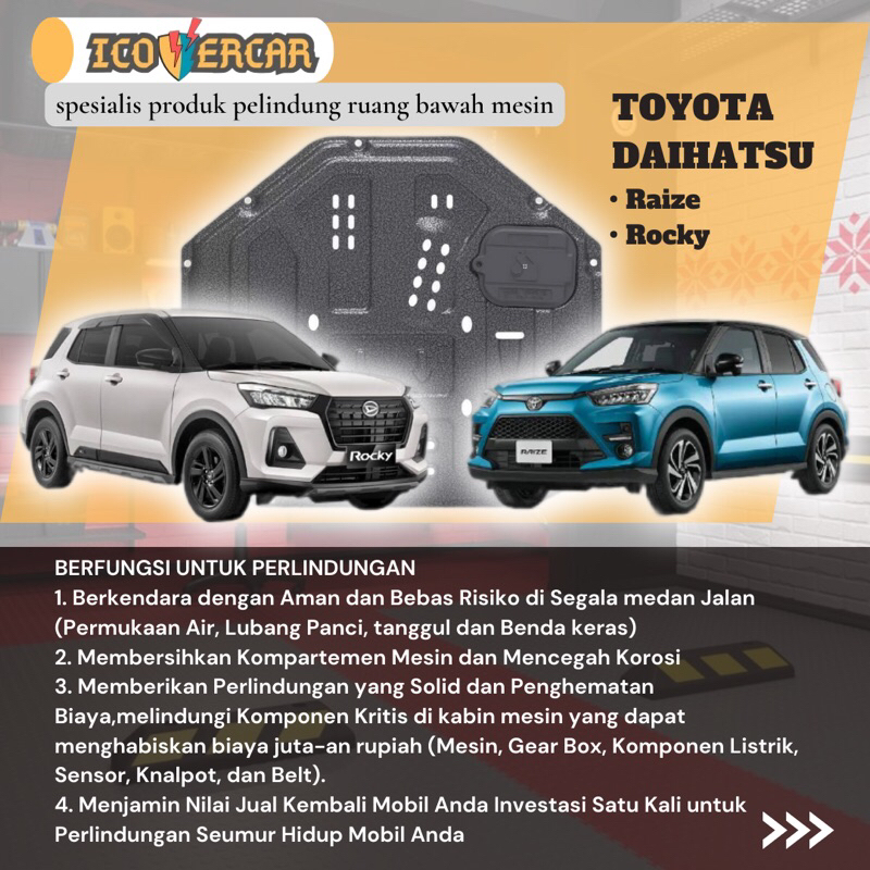 Jual Cover engine Cover deck Toyota raize rocky Shopee Indonesia