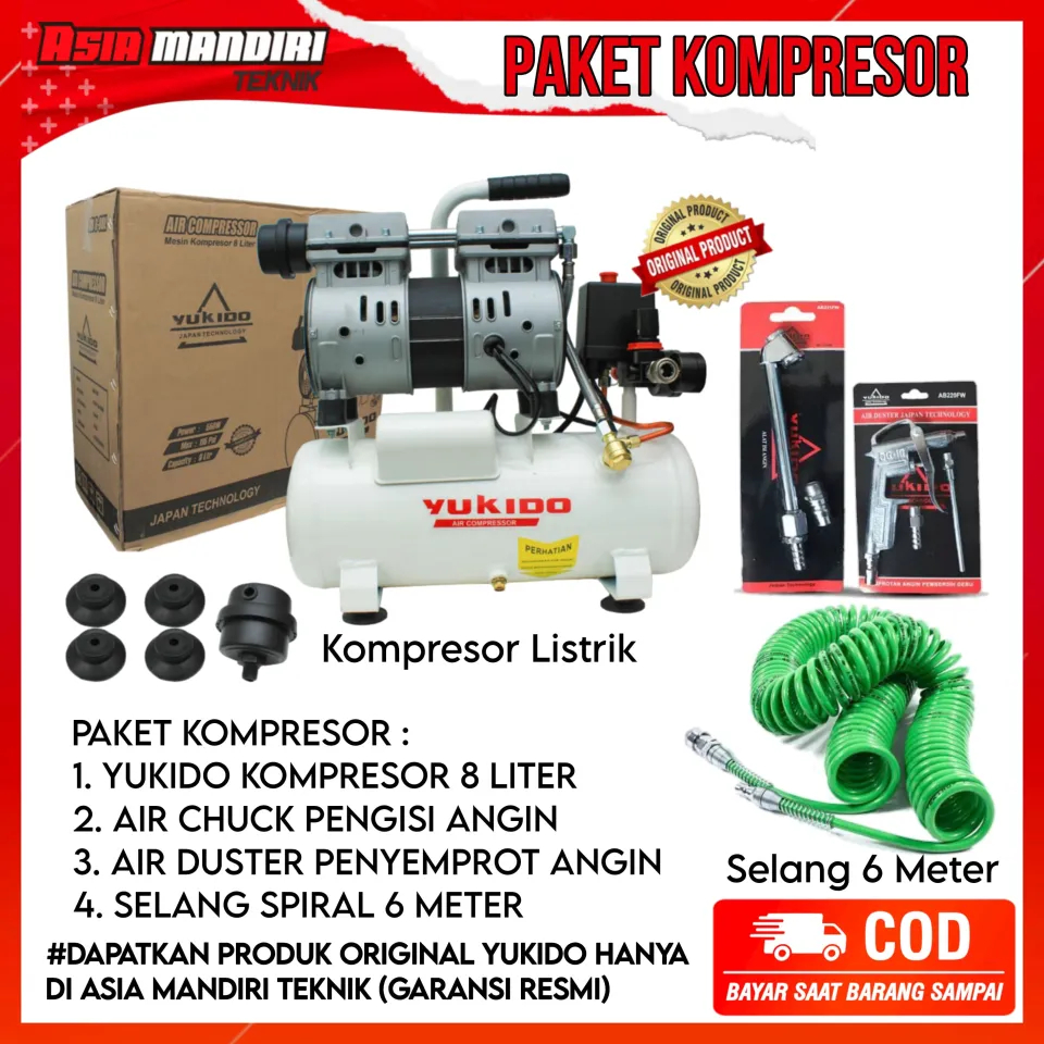 Jual Mini Air Compressor Dan Low Pressure Spray Gun Paket Kompresor