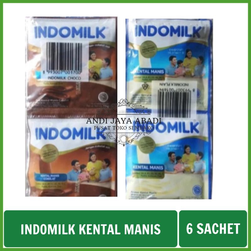 Jual Indomilk Kental Manis Kemasan Sachet (1 Pak / 6 Sachet) Shopee