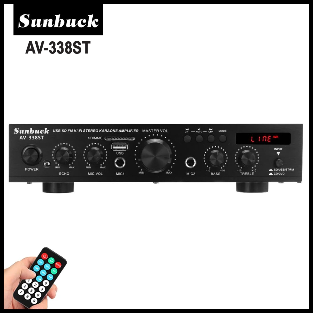 Jual Sunbuck Audio Amplifier Bluetooth Eq Karaoke Home Theater Fm W