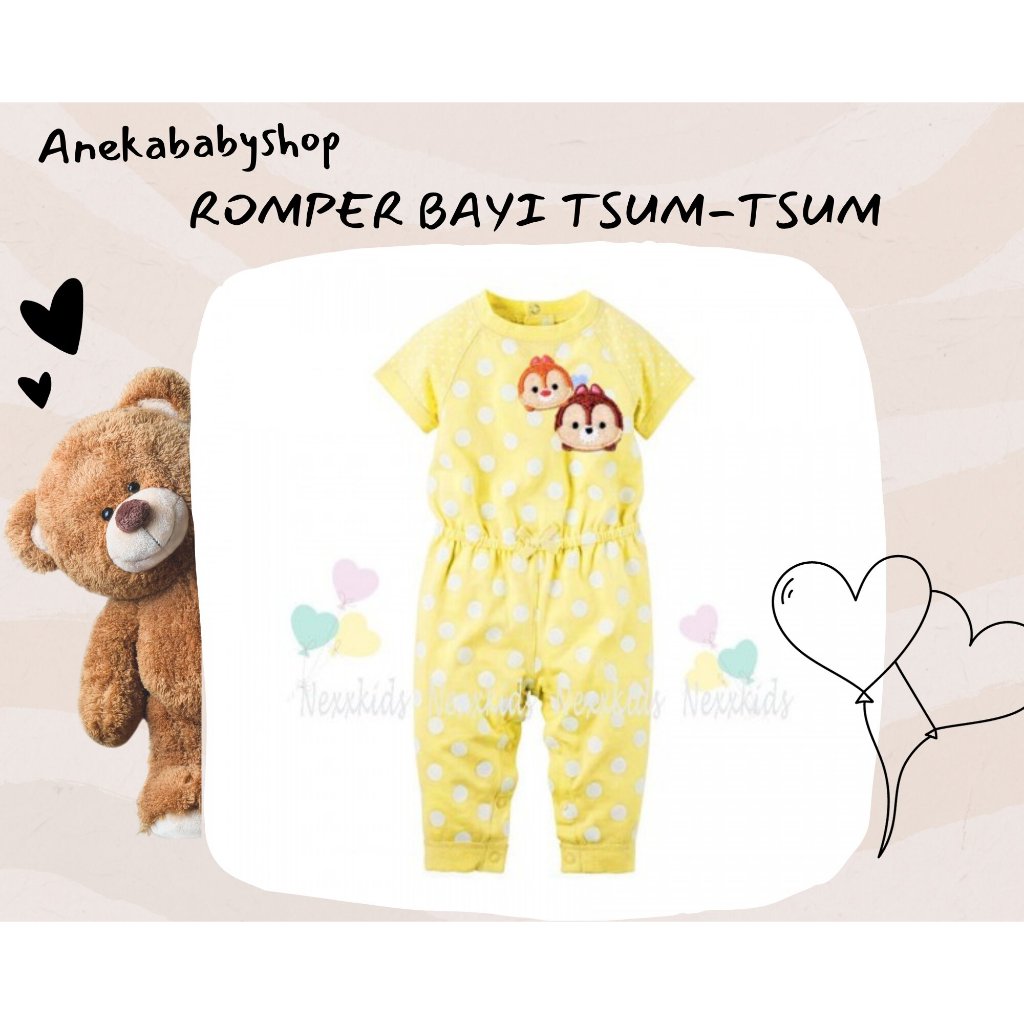 Jual Romper Bayi Perempuan Yellow TsumTsum / Bodysuit Bayi Shopee