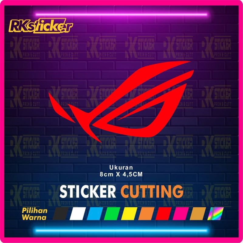 Jual Stiker Logo Rog Republic Of Gamers Cuttting Timbul Shopee Indonesia 0032