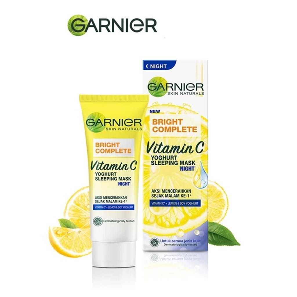 Jual GARNIER Bright Complete Vitamin C Yoghurt Sleeping Mask Night