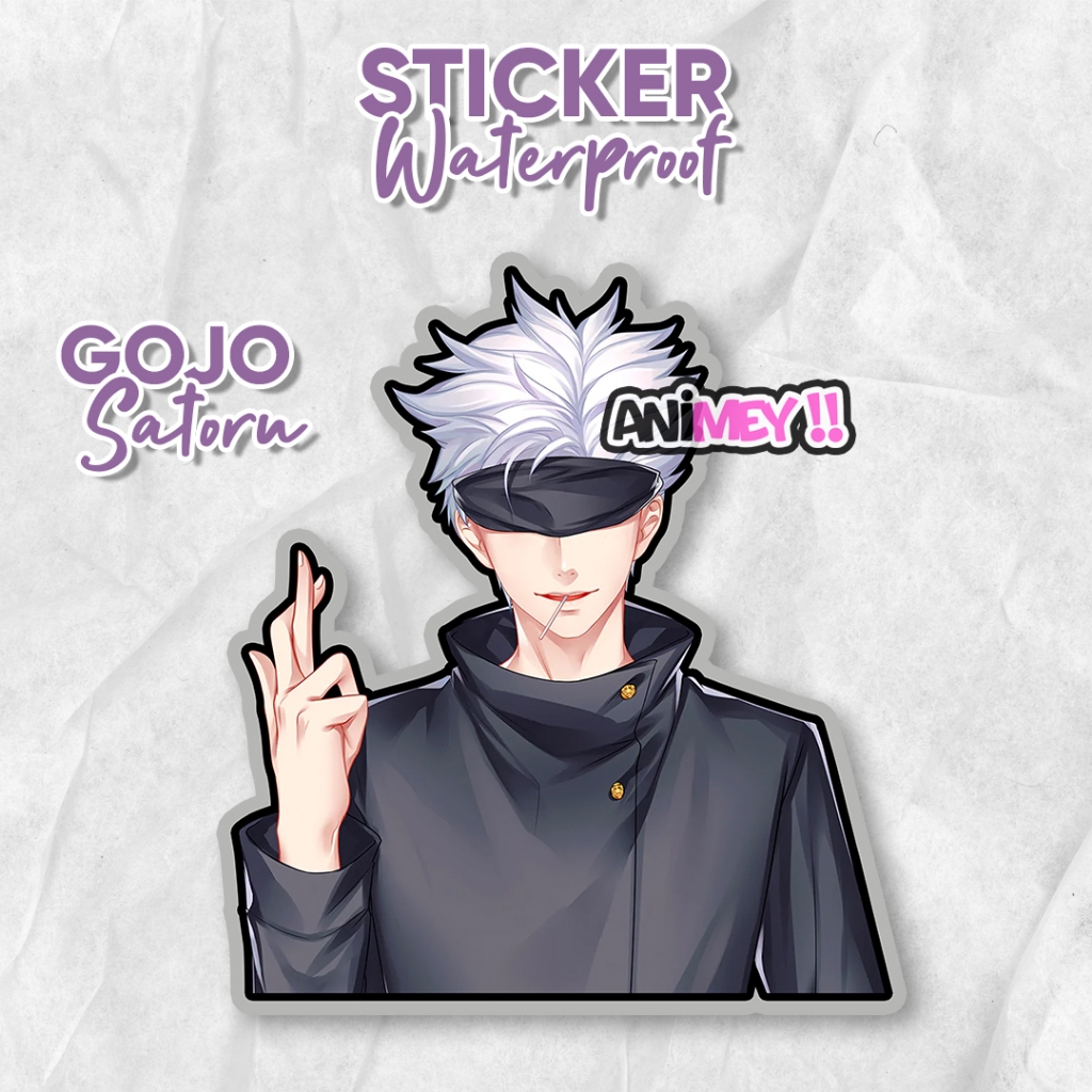 Jual Stiker Gojo Satoru / Sticker Anime Waterproof / Jujutsu Kaisen ...