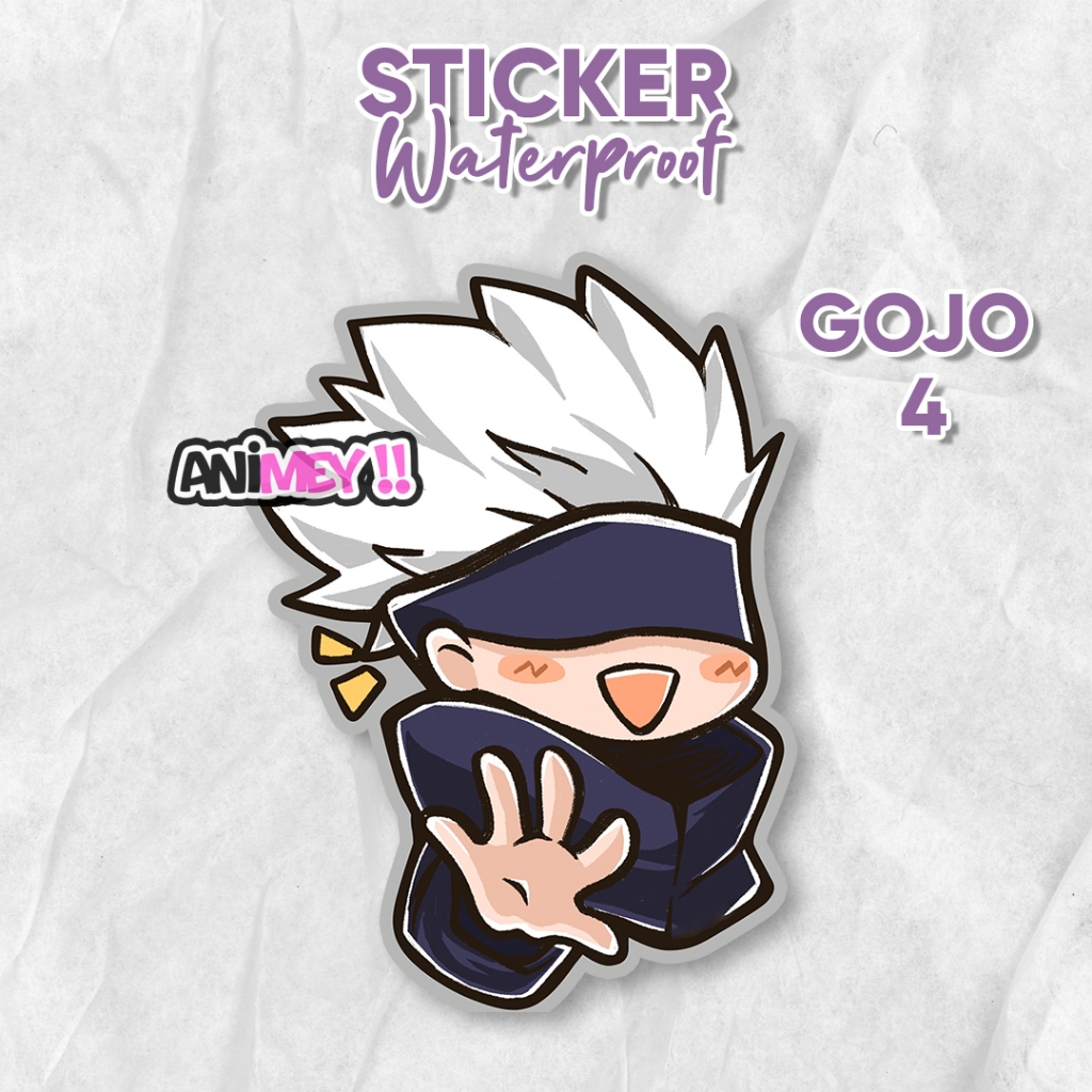 Jual Stiker Gojo Satoru Chibi / Sticker Anime Waterproof / Jujutsu ...