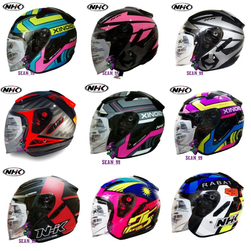 Helm nhk half face sales terbaru 2020