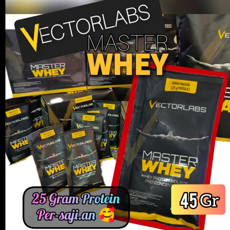 Jual ORIGINAL! Master Whey Protein 45g Vectorlabs Rasa Enak | Shopee ...