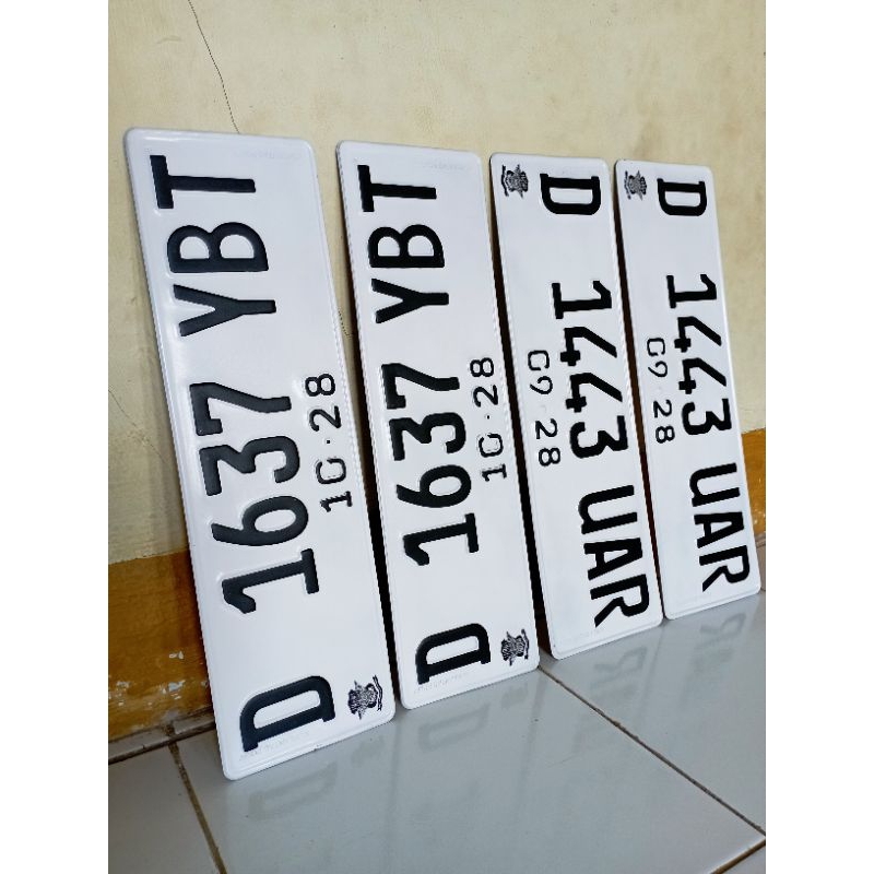 Jual plat nomor mobil FONT NEW ( plat putih) | Shopee Indonesia