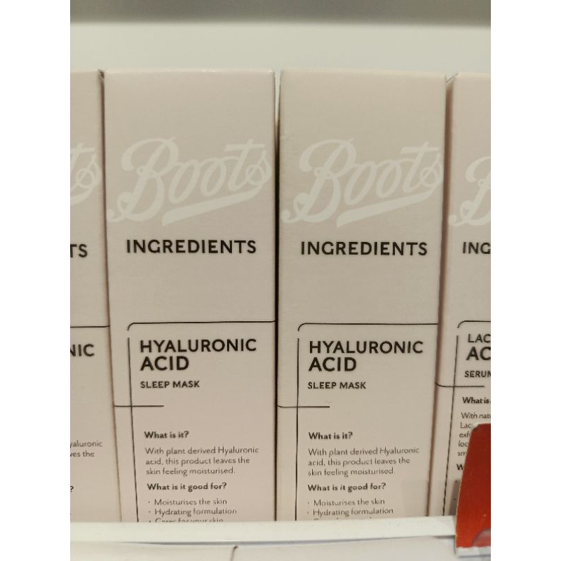 Jual Boots Ingredients Hyaluronic Ac*id Sleep Mask Original 30ml