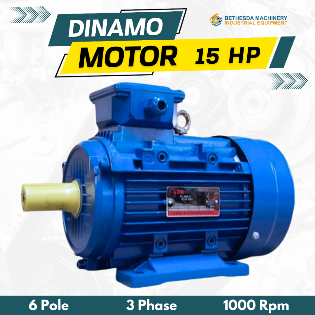 Jual Motor 15 HP Dinamo Elektro Motor 15HP 11KW 3Phase Motor Listrik ...