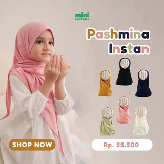 Minicottons Pashmina Instant Hijab Anak Perempuan & Dewasa