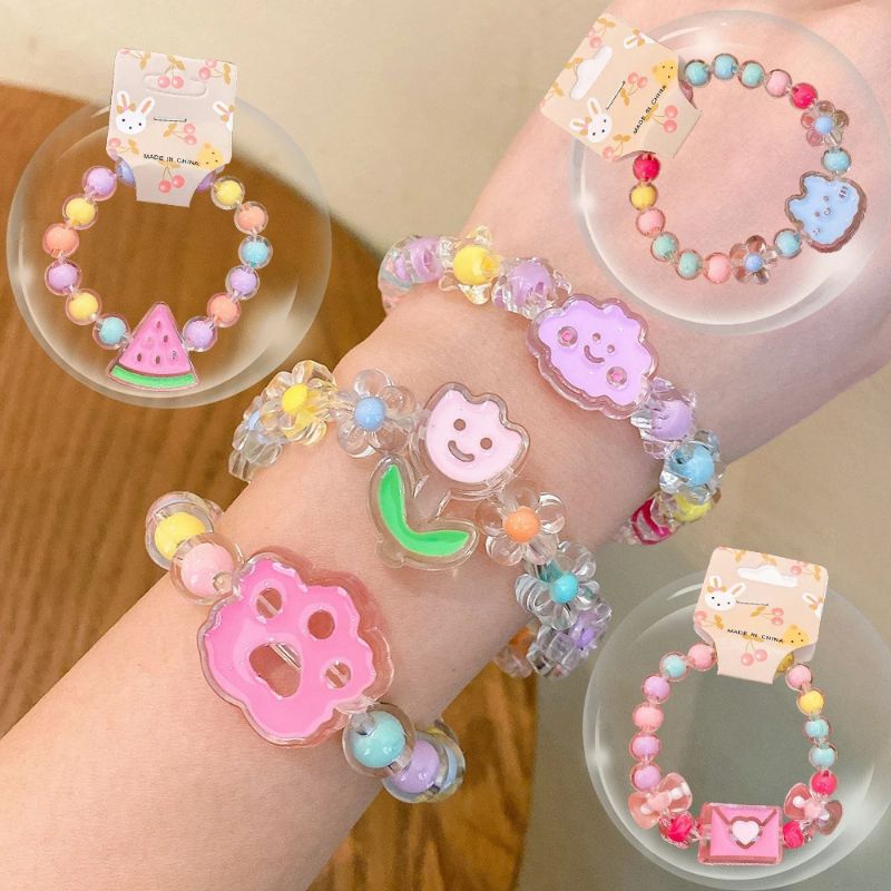 Jual Gelang Manik-Manik Jelly Gaya Korea Untuk Anak Perempuan Bracellet