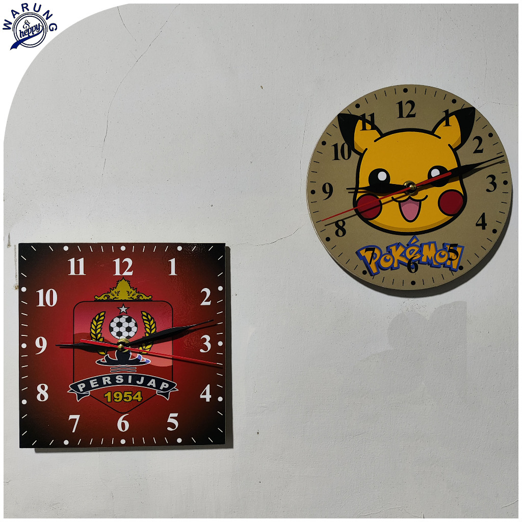 Jual siheppy jam dinding custom dengan foto sendiri media papan MDF ...