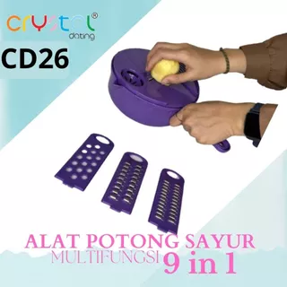Parutan Multifungsi 9 in 1 | Multifunction Vegetable Cutter | CD26