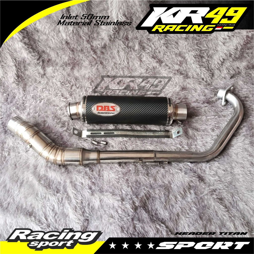 Jual KNALPOT RACING DBS CARBON CBR150 VIXION R15 V2 V3 V4 SATRIA FU ...
