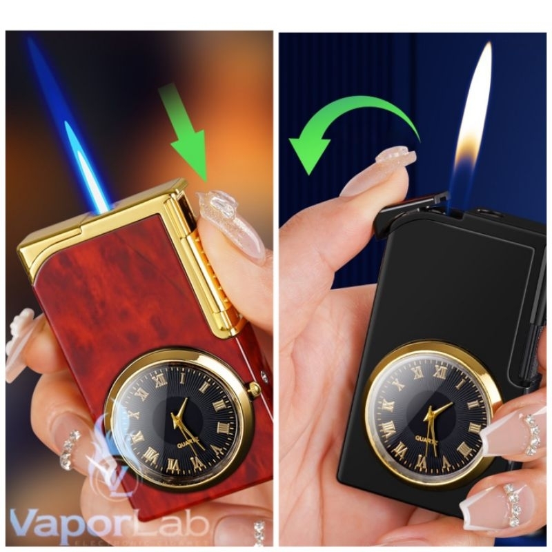 Jual korek api jam dual mode bara las atau api jet torch watch lighter ...