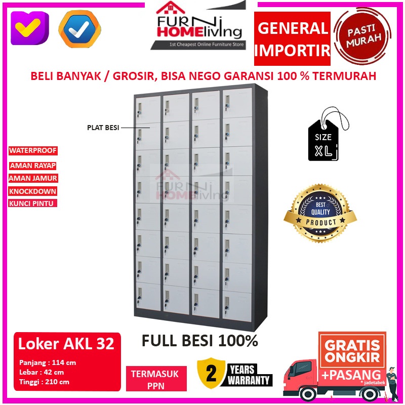 Jual Lemari Loker Locker Cabinet Pintu Full Besi Akl Shopee