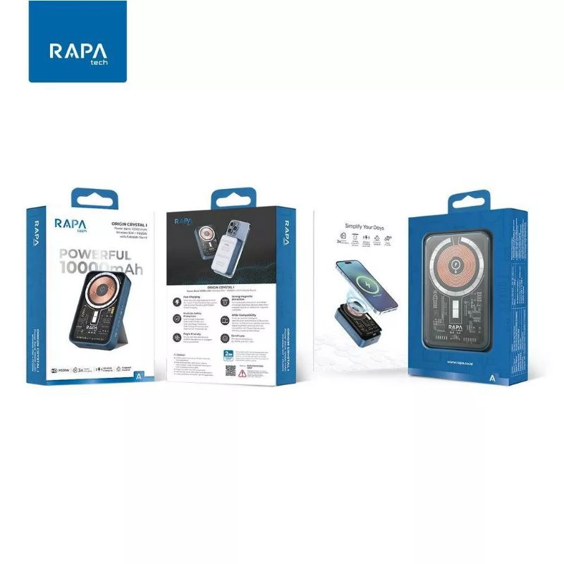 Jual RAPAtech Powerbank Magsafe 10.000 mAh 15W PD20W RAPA ORIGIN ...