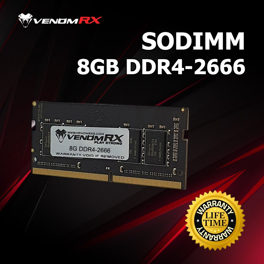 Jual Sodimm VenomRX 16GB 8GB 2666Mhz - Notebook RAM Sodimm DDR4 8GB ...