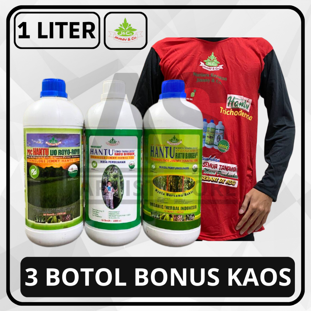 Jual PAKET LENGKAP JIMMY HANTU HORMON TANAMAN UNGGUL PUPUK ORGANIK CAIR NPK ZPT RATU BIOGEN