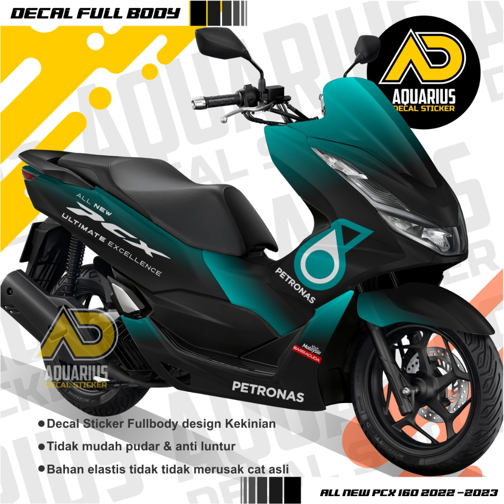 Jual Stiker Full Body Honda Pcx Motif Petronas Decal Sticker Setiker Cod