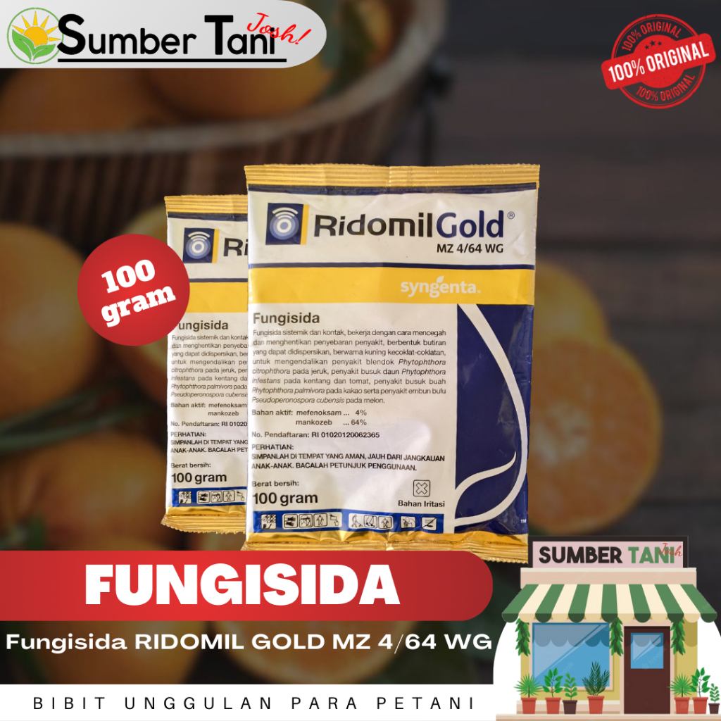 Jual FUNGISIDA RIDOMIL GOLD MZ 4/64 WG ISI 100 GRAM SYNGENTA | Shopee ...