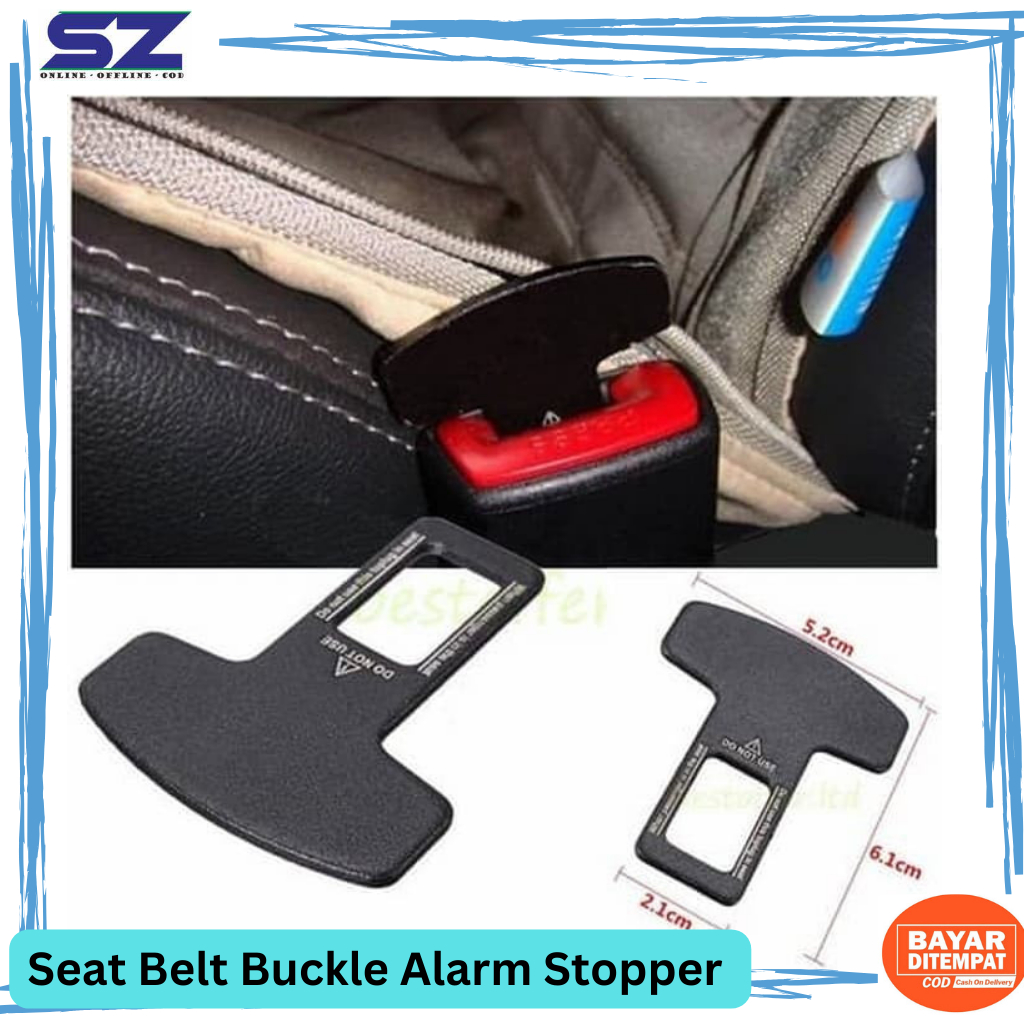 Jual Seat Belt Buckle Belt Buzzer Alarm Stopper Colokan Seatbelt POLOS ...