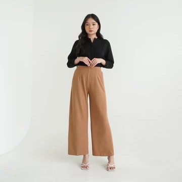 Rose Basic Cullote Premium CF1797 By SONIA Kulot Highwaist Basic Panjang Karet