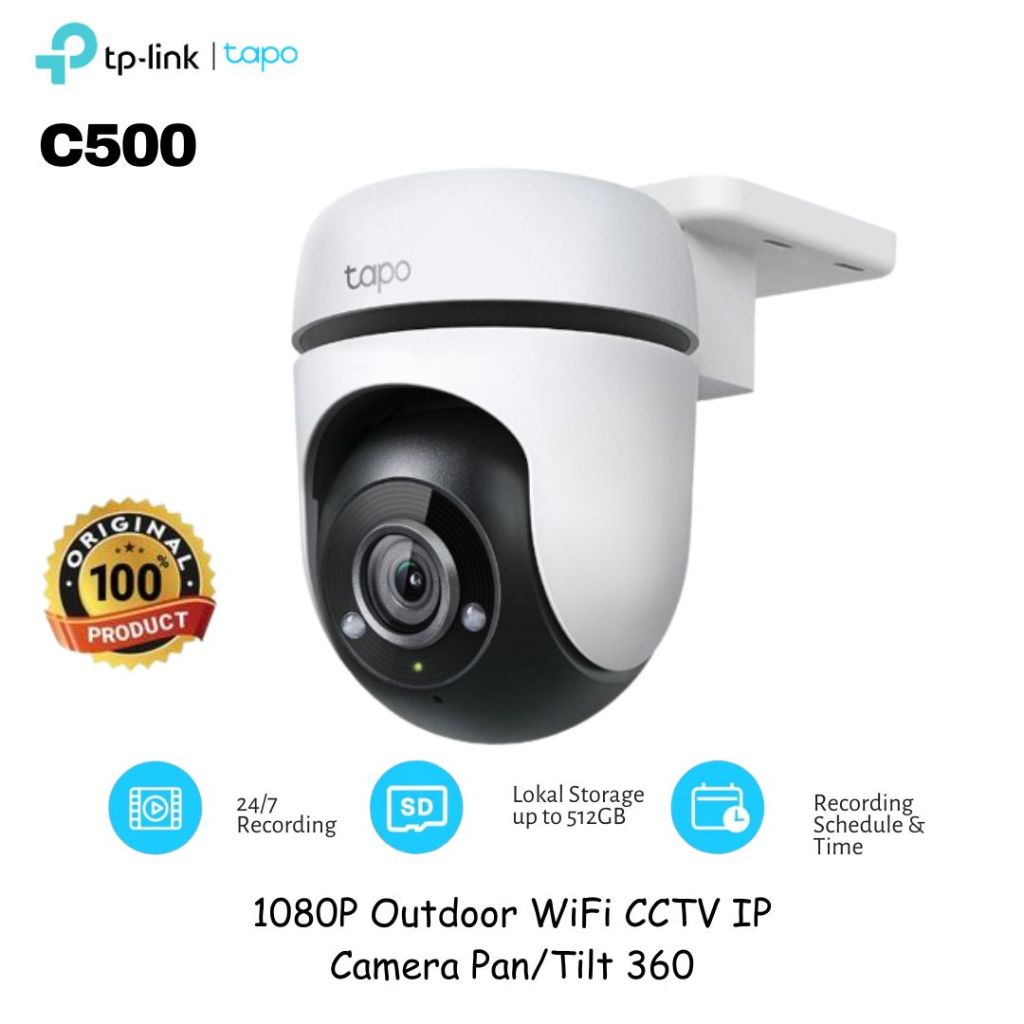 Tapo TP-link C500 1080P Outdoor WiFi CCTV IP Camera Pan/Tilt 360
