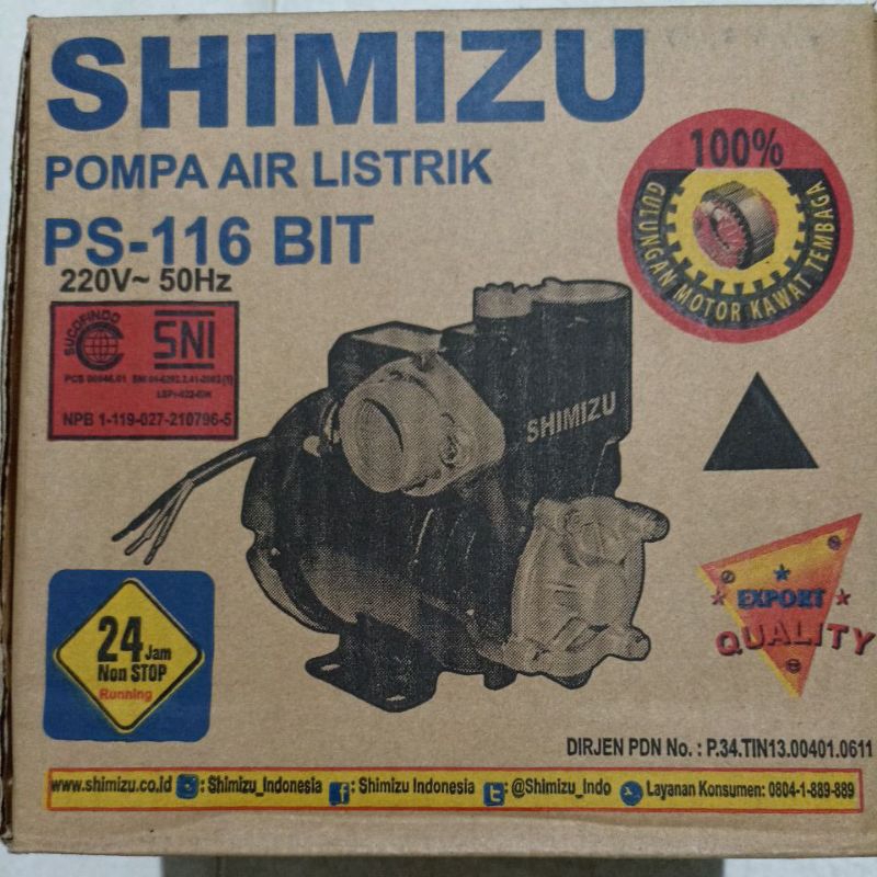 Jual POMPA AIR SHIMIZU PS-116 BIT POMPA AIR SUMUR DANGKAL | Shopee ...