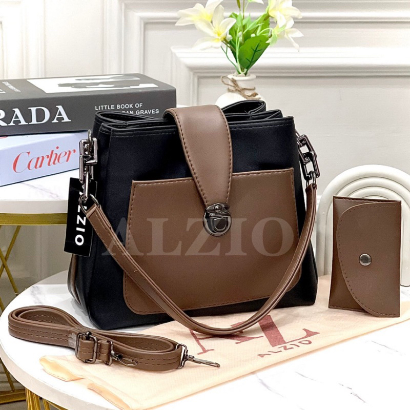 Jual ALZIO tas wanita selempang bahu shoulder bag korean bag style