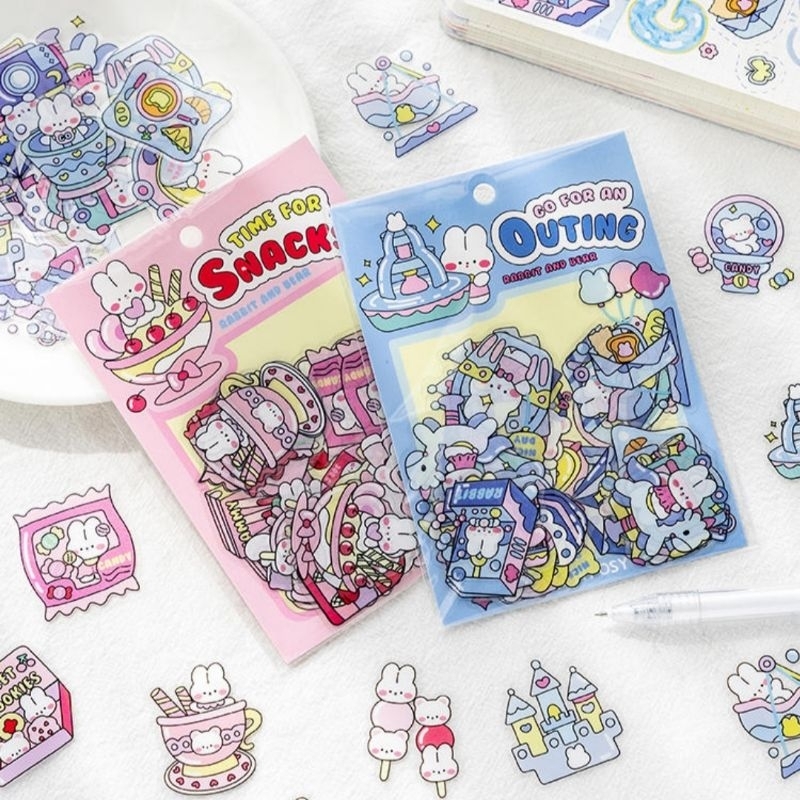 Jual CUTE DECORATIVE STICKER PACK transparan | Shopee Indonesia