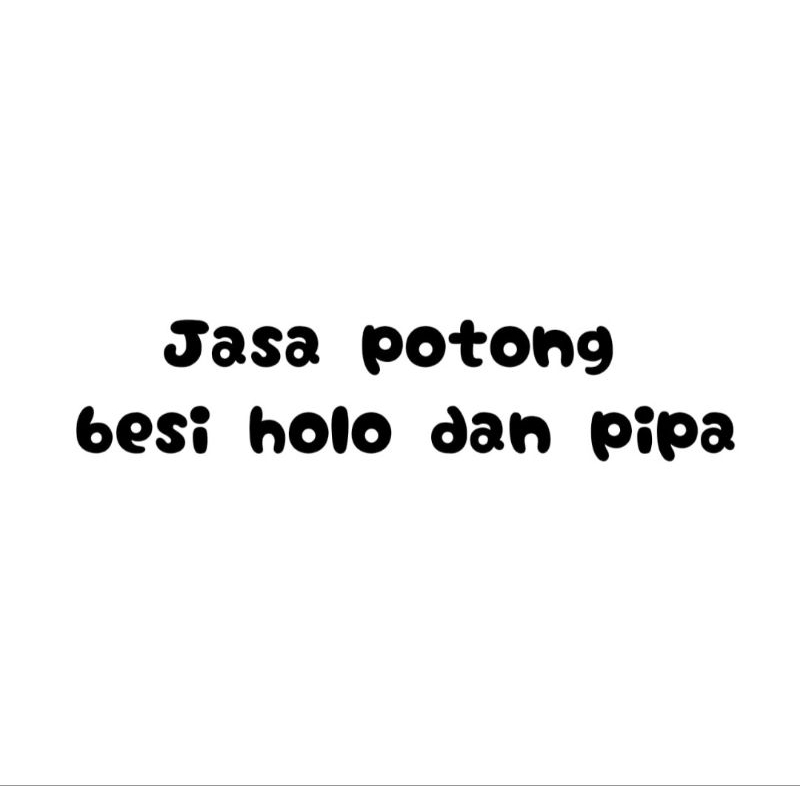 Jasa Potong Besi Holo,Plat Strip dan Pipa per 1 kali potong