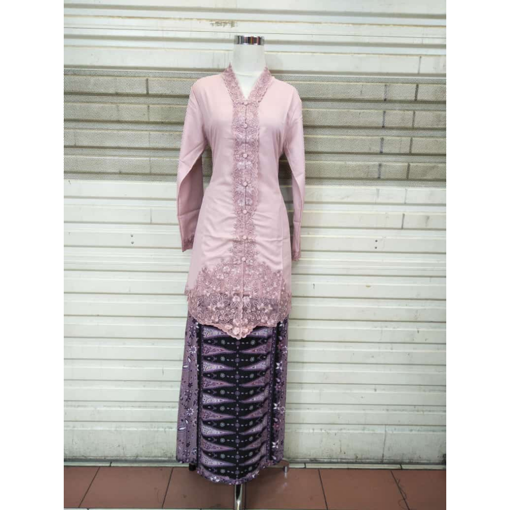 Jual Bisa Stelan Atasan Kebaya Encim Kartini Bordir Polos Dan Rok Span Panjang Kebaya Encim