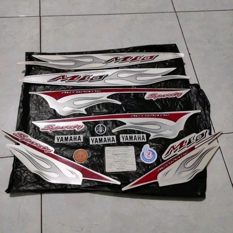 Jual Stiker Stripping Striping decal Graphic Yamaha Mio sporty CW 5TL ...