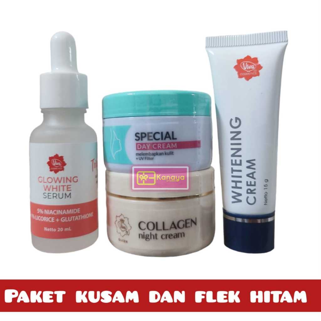 perawatan kulit wanita dengan produk kecantikan yang menonjol