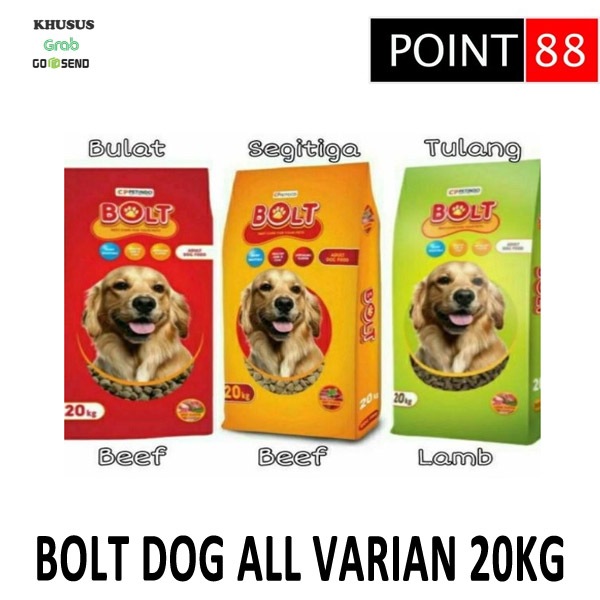 Jual BOLT Dog Bulat/Segitiga/Lamb 20kg (Grab/Gosend) | Shopee Indonesia